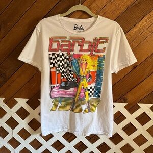 Barbie Phenomenal Racing white t-shirt size Medium